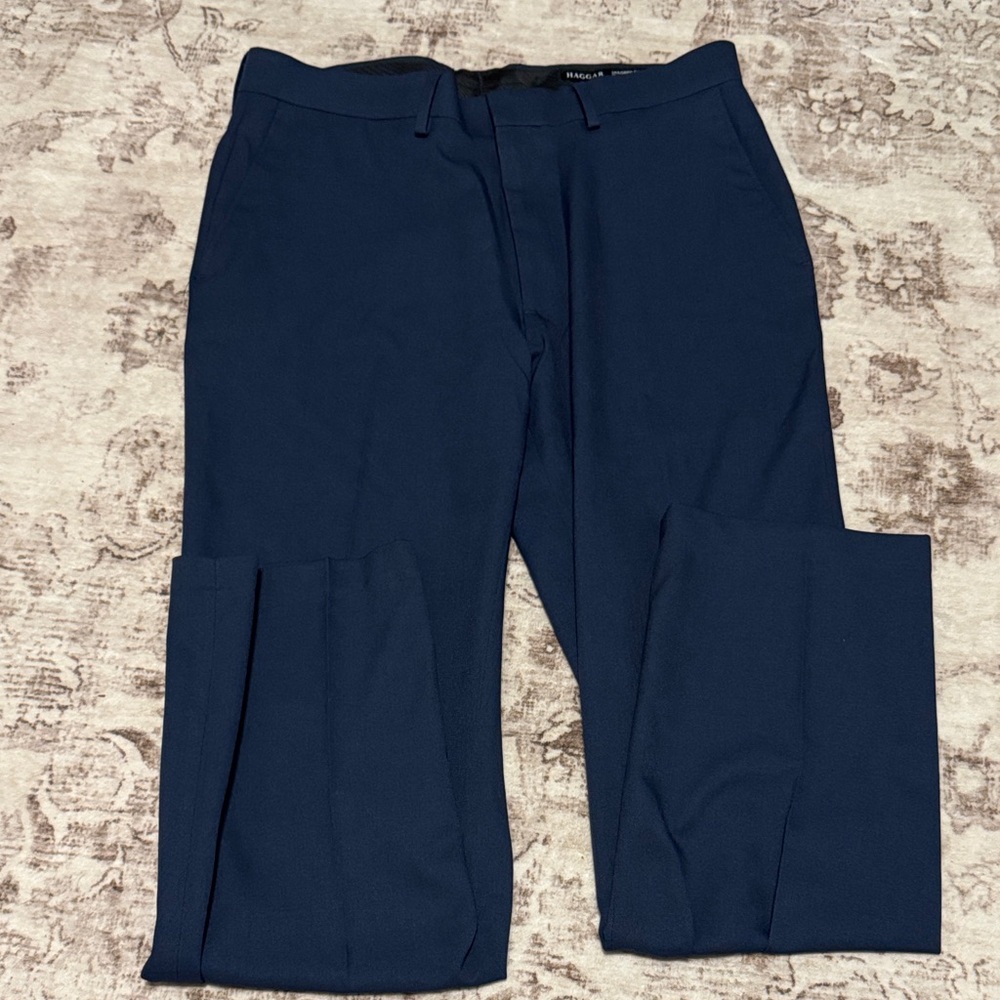 Haggar Men's Navy Dress Pants